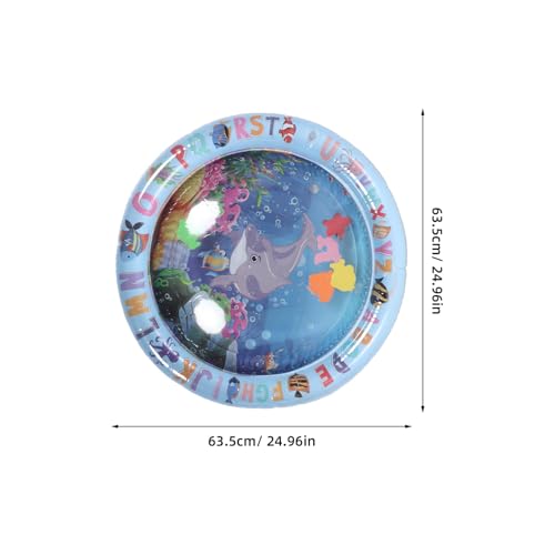 BAZEITFLOW 3 Stücke Verdickte Haustier Wassermatte mit Maritimem Design Sensorische Kühlmatte für Katzen und Hunde Leicht zu Reinigen Tragbar Schnelle Aufblasung für Innenbereich und von BAZEITFLOW