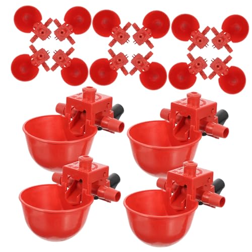BAZEITFLOW 30 Stück Teiliges Automatischer Geflügel Wasserspender aus Langlebigem Abs Einstellbare Trinkmenge für Hühner Tauben Vögel und Geflügel Praktische Tränke für Haus von BAZEITFLOW