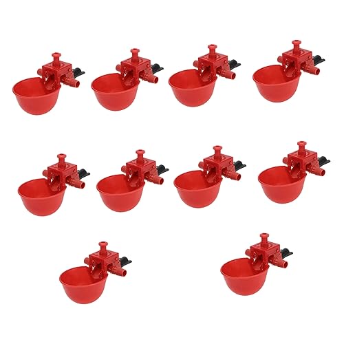 BAZEITFLOW 30Stücke Hühnertrinker Automatische Trinkschalen Kunststoff Wasserspender für Geflügel Einstellbare Wassermenge für Hühner Tauben und Wachteln BAZEITFLOW 30Stücke Hühnertrinker Automatische Trinkschalen Kunststoff Wasserspender für Geflügel Einstellbare Wassermenge für Hühner Tauben und Wachteln von BAZEITFLOW
