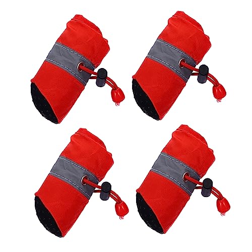 BAZEITFLOW 4 Stück Hundeschuhe Füße Pfoten Hundespazierschuhe Für Hunde Schuh Hund Großes Haustier Traktion Winter Zehen Welpen Indoor Warme Überzüge Schutz Hundestiefel Spark Booties BAZEITFLOW 4 Stück Hundeschuhe Füße Pfoten Hundespazierschuhe Für Hunde Schuh Hund Großes Haustier Traktion Winter Zehen Welpen Indoor Warme Überzüge Schutz Hundestiefel Spark Booties von BAZEITFLOW