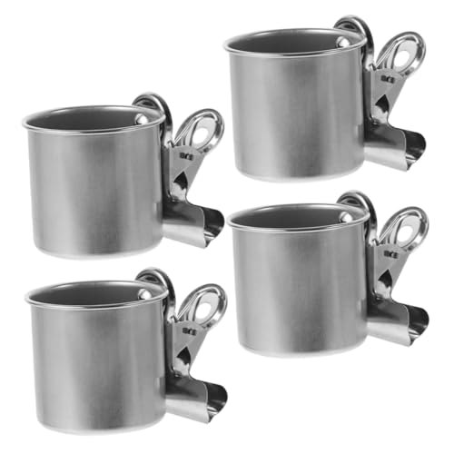 BAZEITFLOW 4 Stück Teiliges Edelstahl Futter und Wassernapf mit Stabilem Clip Kleine Vogel Futterstation für Papageien Wellensittiche Nymphensittiche Vielseitiger Futterbehälter für Käfige BAZEITFLOW 4 Stück Teiliges Edelstahl Futter und Wassernapf mit Stabilem Clip Kleine Vogel Futterstation für Papageien Wellensittiche Nymphensittiche Vielseitiger Futterbehälter für Käfige von BAZEITFLOW