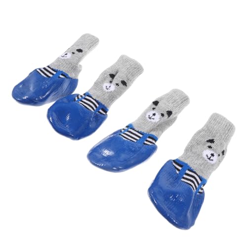 BAZEITFLOW 4 Stück Teiliges wasserdichte und rutschfeste Hundesocken mit Niedlichen Cartoon Motiven Atmungsaktive Baumwoll Pfotenprotektoren für Outdoor und Indoor Einsatz BAZEITFLOW 4 Stück Teiliges wasserdichte und rutschfeste Hundesocken mit Niedlichen Cartoon Motiven Atmungsaktive Baumwoll Pfotenprotektoren für Outdoor und Indoor Einsatz von BAZEITFLOW