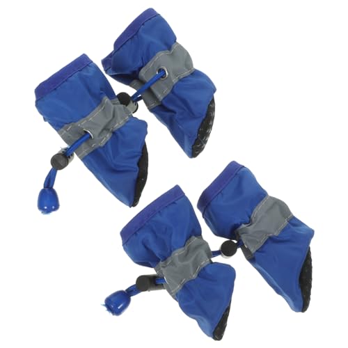 BAZEITFLOW 4 Stück wasserdichte Hundestiefel S rutschfeste Sohlen Pfotenfreundlich für Kleine bis Mittelgroße Hunde Wetterfeste Pfotenschützer für Jahreszeiten Blau BAZEITFLOW 4 Stück wasserdichte Hundestiefel S rutschfeste Sohlen Pfotenfreundlich für Kleine bis Mittelgroße Hunde Wetterfeste Pfotenschützer für Jahreszeiten Blau von BAZEITFLOW
