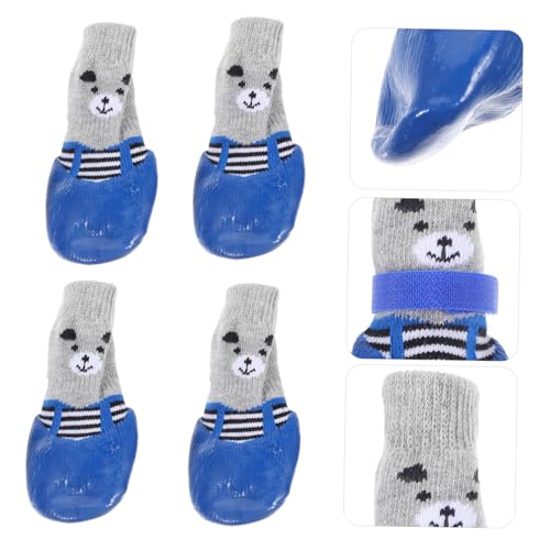 BAZEITFLOW 4 Stück wasserdichte rutschfeste Hundeschuhe mit Süßem Cartoon Muster Atmungsaktive Leichte Pfotenschutz Socken für Kleine Hunde Teiliges Komfortable Haustier Schutzsocken BAZEITFLOW 4 Stück wasserdichte rutschfeste Hundeschuhe mit Süßem Cartoon Muster Atmungsaktive Leichte Pfotenschutz Socken für Kleine Hunde Teiliges Komfortable Haustier Schutzsocken von BAZEITFLOW