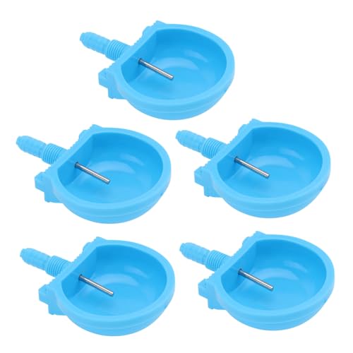 BAZEITFLOW 5 Stück Kaninchen-wasserbrunnen Bausatz Vogelfütterer Behälter Für Lebensmittel Automatisch Haustiere Hamsterzubehör Für Käfige Flasche Säugethiere Sky-Blue Abs-Kunststoff Stahl von BAZEITFLOW