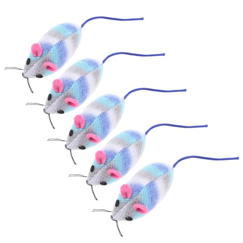 BAZEITFLOW 5 Stück Teiliges Katzenminze Weiche Plüschmäuse mit Realistischem Design Interaktives Indoor Katzenspielzeug zur Zahnreinigung und Beschäftigung Fördert Bewegung und Spielspaß für BAZEITFLOW 5 Stück Teiliges Katzenminze Weiche Plüschmäuse mit Realistischem Design Interaktives Indoor Katzenspielzeug zur Zahnreinigung und Beschäftigung Fördert Bewegung und Spielspaß für von BAZEITFLOW