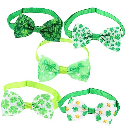 BAZEITFLOW 5 Stück Teiliges Patrick's Day Haustier mit Verstellbarer Schleife Atmungsaktives Komfortabel für und Hunde Festliche Irische Kleeblatt Fliege Leicht und Hautfreundlich BAZEITFLOW 5 Stück Teiliges Patrick's Day Haustier mit Verstellbarer Schleife Atmungsaktives Komfortabel für und Hunde Festliche Irische Kleeblatt Fliege Leicht und Hautfreundlich von BAZEITFLOW