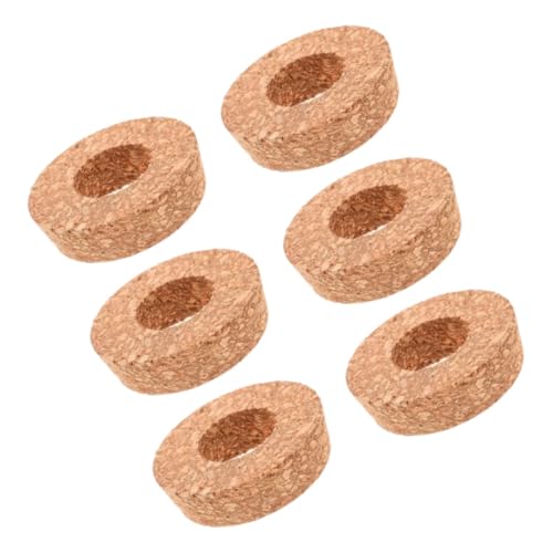 BAZEITFLOW 6 Stück Micro-landschaftsvase Kork Rund Flasche Cork Terrarienset Hängender Wandpflanzer Mikro-landschaftsvase Hydroponische Vase Kugelkorken Dekanter-kugelstopfen Light Brown Holz von BAZEITFLOW