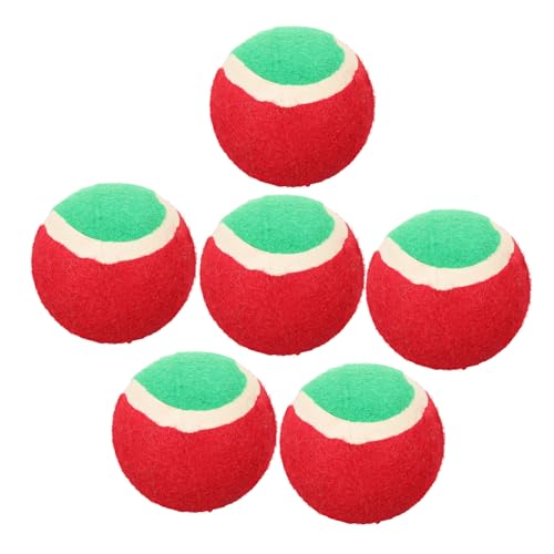 BAZEITFLOW 6 Stück Teiliges Langlebiger Hundetennisbälle aus Verschleißfestem Gummi Robustes Wurfspielzeug für Welpen und Hunde Fördert Apportierspiele Langeweile für Training und Spielspaß BAZEITFLOW 6 Stück Teiliges Langlebiger Hundetennisbälle aus Verschleißfestem Gummi Robustes Wurfspielzeug für Welpen und Hunde Fördert Apportierspiele Langeweile für Training und Spielspaß von BAZEITFLOW