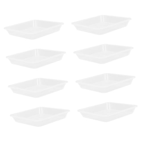 BAZEITFLOW 8 Stück Blumentopf Tablett Pflanzer Wasserschale Blumentopf -untertassen Wasserschale Für Pflanzen Pflanzenuntersetzer Für Drinnen Topfschalen Für Pflanzen Transparent Pp von BAZEITFLOW