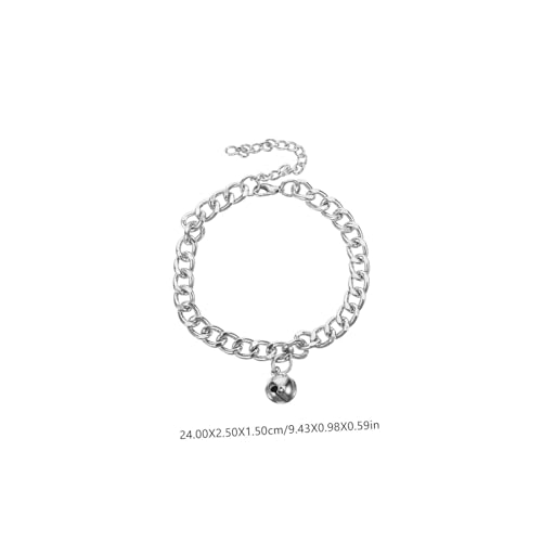 BAZEITFLOW Aluminiumlegierung Katzenhalsband mit Glocke Verstellbar Modisches Haustierzubehör für Kleine Hunde und Katzen Stilvolles Langlebiges Metallhalsband mit Dekorativem Anhänger BAZEITFLOW Aluminiumlegierung Katzenhalsband mit Glocke Verstellbar Modisches Haustierzubehör für Kleine Hunde und Katzen Stilvolles Langlebiges Metallhalsband mit Dekorativem Anhänger von BAZEITFLOW