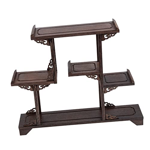 BAZEITFLOW Antiker Displayrahmen für Teekannen und Antiquitäten Regal für Desktop Dekoration zur Präsentation von Schmuck Kunstwerken und Sammlerstücken BAZEITFLOW Antiker Displayrahmen für Teekannen und Antiquitäten Regal für Desktop Dekoration zur Präsentation von Schmuck Kunstwerken und Sammlerstücken von BAZEITFLOW