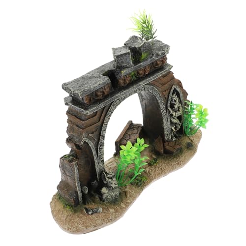 BAZEITFLOW Aquarium Türschild Ornament Tank Lifelike Resinschloss für Aquarienlandschaft für Fischliebhaber Persönliches BAZEITFLOW Aquarium Türschild Ornament Tank Lifelike Resinschloss für Aquarienlandschaft für Fischliebhaber Persönliches von BAZEITFLOW