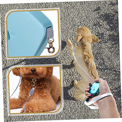 BAZEITFLOW Automatische Einziehbare Hundeleine aus Robustem Nylon Lange Freihändige Führleine für Kleine Hunde und Katzen Rutschfester Griff Einfache Einhandbedienung Langlebige Hülle von BAZEITFLOW