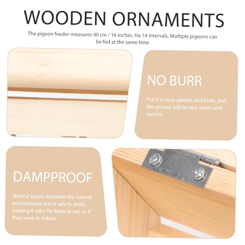 BAZEITFLOW Automatischer Tauben futtertrog aus Robustem Holz mit Mehrloch Design Großer Kapazität Schmutzabweisend und Langlebig für Taubenfütterung und Vogelhaltung BAZEITFLOW Automatischer Tauben futtertrog aus Robustem Holz mit Mehrloch Design Großer Kapazität Schmutzabweisend und Langlebig für Taubenfütterung und Vogelhaltung von BAZEITFLOW