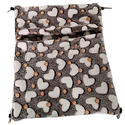 BAZEITFLOW Bequeme Hamster Hängematte Warmes Plüschbett für Chinchillas für Kleine Haustiere Atmungsaktiv und Gemütlich Perfektes Zubehör für Nagetiere im Winter von BAZEITFLOW