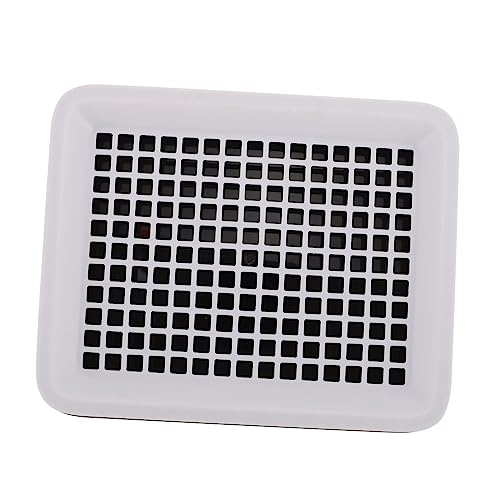BAZEITFLOW Bunny Toilette für Kleine Haustiere Töpfchen für Kaninchen Meerschweinchen und Frettchen Praktisch für Tierkäfige Geruchsneutral von BAZEITFLOW