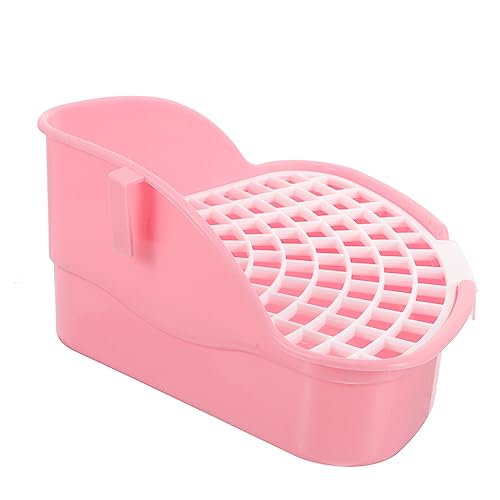 BAZEITFLOW Eckiges Dreieckiges Kleintier Toiletten Trainingsset mit Spritzwassergeschütztem Platzsparend für Kaninchen Meerschweinchen Hamster Chinchillas Hunde Abnehmbar und Leicht zu von BAZEITFLOW