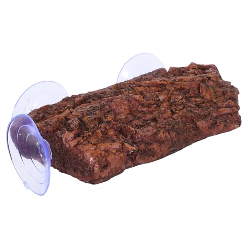 BAZEITFLOW Einstellbare Schildkröten Sonnenplattform mit Saugnapf Resin Terrarium Kletterbrücke Multifunktionale Aquarium Dekoration für Schildkröten und Wasserschildkröten Kleines Zubehör von BAZEITFLOW