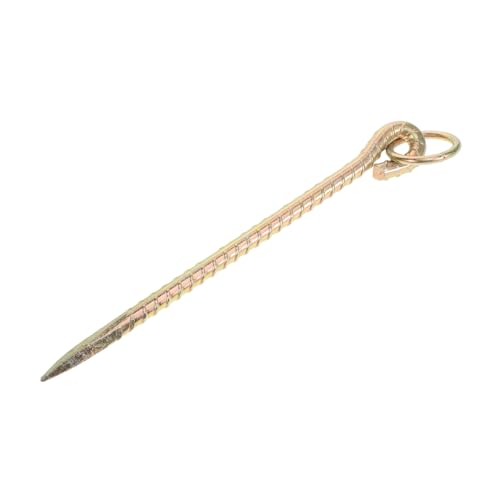 BAZEITFLOW Erdspießanker Hundepfähle Pfahl binden Hundespikes für den Boden hundezubehör gartenzubehör Bodenanker Hundepfahl für große Leinenpfahl für den Boden Eisen Golden von BAZEITFLOW