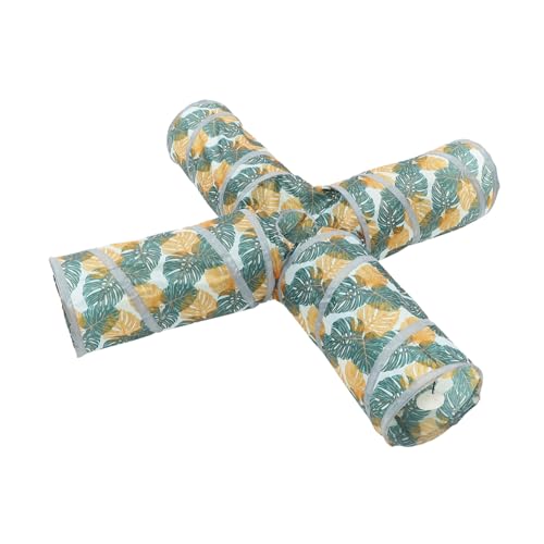 BAZEITFLOW Faltbarer Katzentunnel mit Mehreren Ausgängen Interaktives Katzenspielzeug aus Strapazierfähigem Material für Wohnungskatzen zur Beschäftigung und Versteckmöglichkeit Spielröhre BAZEITFLOW Faltbarer Katzentunnel mit Mehreren Ausgängen Interaktives Katzenspielzeug aus Strapazierfähigem Material für Wohnungskatzen zur Beschäftigung und Versteckmöglichkeit Spielröhre von BAZEITFLOW