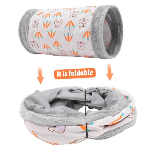 BAZEITFLOW Faltbarer Kleintier Tunnel für Kaninchen und Hamster Leichtes Komfortables Versteckspielzeug in Zartem Rosa Fördert Bewegung und Spielspaß für Kleine Haustiere BAZEITFLOW Faltbarer Kleintier Tunnel für Kaninchen und Hamster Leichtes Komfortables Versteckspielzeug in Zartem Rosa Fördert Bewegung und Spielspaß für Kleine Haustiere von BAZEITFLOW