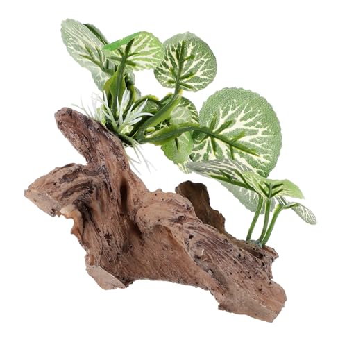 BAZEITFLOW Fisch Aquarium Dekoration Baumstamm Versteck Kunststoff Holz Robust für Aquarien und Wasserpflanzen Landschaft Gestaltung Fish Tank Hideout von BAZEITFLOW