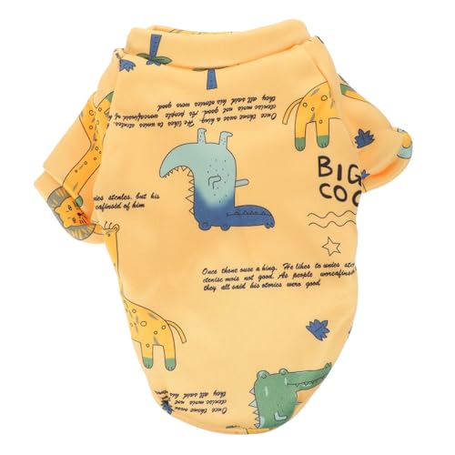 BAZEITFLOW Fleece-in-WARM-Haustierkleidung Bequeme Welpenkleidung Winterkleidung für Hunde Entzückende Haustierkleidung Cartoon -Hundekostüm warme Hundekleidung Polyester von BAZEITFLOW