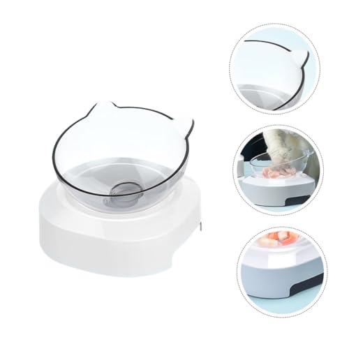 BAZEITFLOW Geneigter Haustier futternapf aus Kunststoff Stabilem Stand Schützend für Katzen Hundehals Vielseitig als Futter Wassernapf Geeignet rutschfest und Auslaufsicher für Kleine bis BAZEITFLOW Geneigter Haustier futternapf aus Kunststoff Stabilem Stand Schützend für Katzen Hundehals Vielseitig als Futter Wassernapf Geeignet rutschfest und Auslaufsicher für Kleine bis von BAZEITFLOW