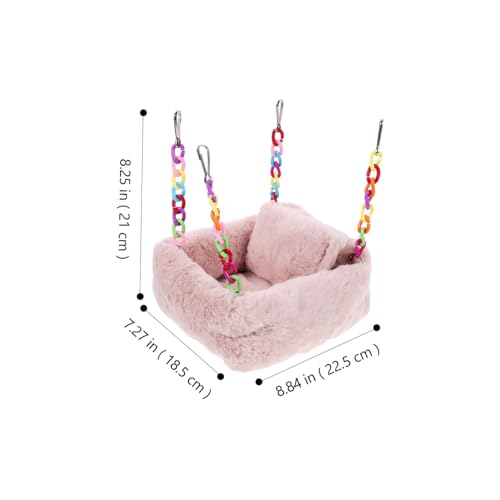 BAZEITFLOW Hängematte für Kleintiere aus Verschleißfestem Material Atmungsaktiv und Bequem Geeignet für Hamster Ratten und Nager Einfache Installation im Käfig als Winterbett und Geschenk BAZEITFLOW Hängematte für Kleintiere aus Verschleißfestem Material Atmungsaktiv und Bequem Geeignet für Hamster Ratten und Nager Einfache Installation im Käfig als Winterbett und Geschenk von BAZEITFLOW
