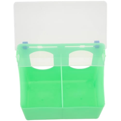 BAZEITFLOW Hängender Kastentrog Taube Kein Verschütten Von Vogelhäuschen Vogelfütterer Verschachtelung Pole Futterspender Für Vögel Heu Spieß Futtermittel Für Vögel Wurf Light Green Plastik von BAZEITFLOW