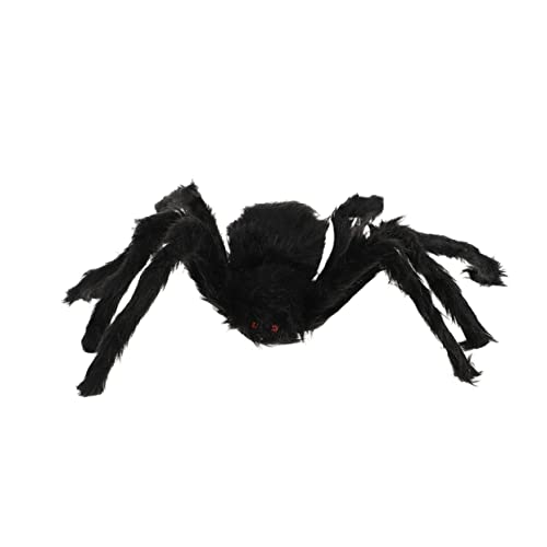 BAZEITFLOW Halloween Haustierkostüm Schwarze Haarige Spinne mit Geschirr für Hunde Katzen Gruseliges Bequemes Halloween Deko Haustierkleidung von BAZEITFLOW