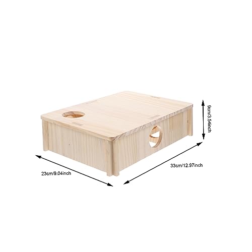 BAZEITFLOW Hamster Holzhaus Labyrinth Mehrkammer Versteckspielzeug Kleintier Versteck Hütte Aus Sicherem Holz Für Hamster Meerschweinchen Ratten Kleintiere Schlaf und Spielhaus BAZEITFLOW Hamster Holzhaus Labyrinth Mehrkammer Versteckspielzeug Kleintier Versteck Hütte Aus Sicherem Holz Für Hamster Meerschweinchen Ratten Kleintiere Schlaf und Spielhaus von BAZEITFLOW