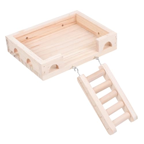 BAZEITFLOW Hamster Kletterplattform aus Holz Kleine Stehende für Hamster und Kleintiere zu Installieren Sicheres für Spaß und Bewegung im Käfig Zubehör BAZEITFLOW Hamster Kletterplattform aus Holz Kleine Stehende für Hamster und Kleintiere zu Installieren Sicheres für Spaß und Bewegung im Käfig Zubehör von BAZEITFLOW
