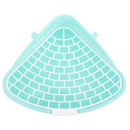BAZEITFLOW Hamster Toilette kaninchentoilette kaninchenklo Bunny-Trainer-Toilette Katzenstreu Toilette Wurf Hasen-Töpfchentablett für den Innenbereich Hundetoilette drinnen Plastik Sky-Blue von BAZEITFLOW