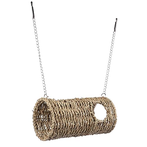 BAZEITFLOW Hamster Tunnel mit Hängenden Ketten Handgefertigtes Naturmaterial für Hamster Mini Igel und Andere Kleintiere Gemütliches Nest und Spielplatz für Haustiere Mehrkammer Tunnel für BAZEITFLOW Hamster Tunnel mit Hängenden Ketten Handgefertigtes Naturmaterial für Hamster Mini Igel und Andere Kleintiere Gemütliches Nest und Spielplatz für Haustiere Mehrkammer Tunnel für von BAZEITFLOW