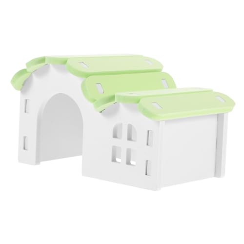 BAZEITFLOW Hamster Versteck Haus PVC Kleintier Hideaway Farbiger Kleintier Unterschlupf für Zwerghamster Meerschweinchen Igel Kleines Nagetier Spielhaus von BAZEITFLOW