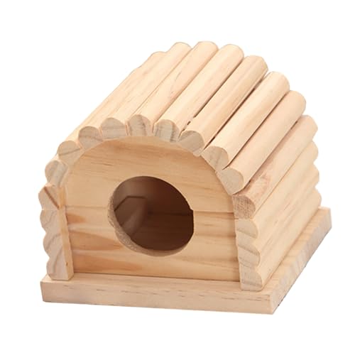BAZEITFLOW Hamsterhaus Holz Natürliches Nagerhaus Handmade Holzhaus Atmungsaktiv Sicherer Unterschlupf für Hamster Kleintiere Haustierbedarf BAZEITFLOW Hamsterhaus Holz Natürliches Nagerhaus Handmade Holzhaus Atmungsaktiv Sicherer Unterschlupf für Hamster Kleintiere Haustierbedarf von BAZEITFLOW