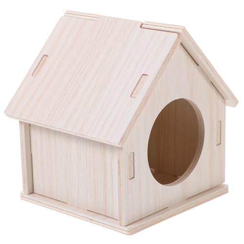 BAZEITFLOW Hamsterhaus aus Holz Eichhörnchenhaus Rattenversteck Sicheres Versteck für Kleine Haustiere für Hamster Meerschweinchen Ratten Warm und Anregend BAZEITFLOW Hamsterhaus aus Holz Eichhörnchenhaus Rattenversteck Sicheres Versteck für Kleine Haustiere für Hamster Meerschweinchen Ratten Warm und Anregend von BAZEITFLOW
