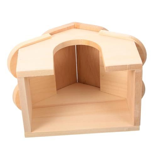 BAZEITFLOW Hamsterhaus aus Holz Kleintier Versteck Haus für Hamster Chinchilla Squirrel Spielhaus Nagerzubehör für Käfig Schlaf und Spielplatz Kleintiergehege Zubehör BAZEITFLOW Hamsterhaus aus Holz Kleintier Versteck Haus für Hamster Chinchilla Squirrel Spielhaus Nagerzubehör für Käfig Schlaf und Spielplatz Kleintiergehege Zubehör von BAZEITFLOW