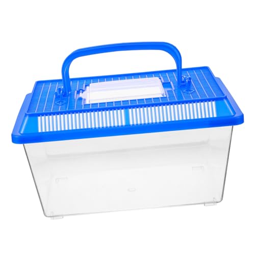 BAZEITFLOW Haushaltsschildkröte Transportbox Transparente Reptilienlebensraum Box Für Schildkröten Robuster Für Transport Haltung von BAZEITFLOW