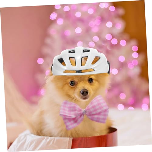 BAZEITFLOW Haustier Helm Mütze Kunststoff Leichtes Schutz Kopfbedeckung für Hunde Katzen Weiß Modisches Accessoire BAZEITFLOW Haustier Helm Mütze Kunststoff Leichtes Schutz Kopfbedeckung für Hunde Katzen Weiß Modisches Accessoire von BAZEITFLOW