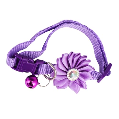 BAZEITFLOW Haustierhalsband für Katzen Verstellbare Blumenhalskette mit Glocke Kreatives Design für Haustierpartys und Alltagsgebrauch und Sicheres Material BAZEITFLOW Haustierhalsband für Katzen Verstellbare Blumenhalskette mit Glocke Kreatives Design für Haustierpartys und Alltagsgebrauch und Sicheres Material von BAZEITFLOW