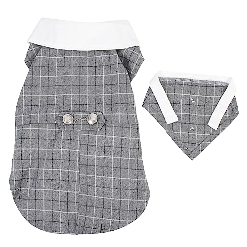BAZEITFLOW Haustierkleid Gentleman-hundekleidung Hochzeit Eleganter Haustieranzug Hund Formelle Verschleiß Haustier Formeller Verschleiß Ups Klein Erwachsene Polyester Grey BAZEITFLOW Haustierkleid Gentleman-hundekleidung Hochzeit Eleganter Haustieranzug Hund Formelle Verschleiß Haustier Formeller Verschleiß Ups Klein Erwachsene Polyester Grey von BAZEITFLOW