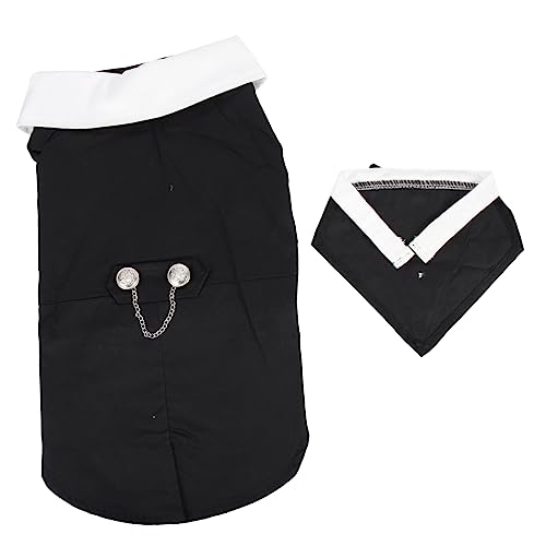 BAZEITFLOW Haustierkleid Hunde Hochzeitsanzug Für Haustiere Smoking Für Hund Haustier Formeller Verschleiß Welpe Smoking Anzug Party Smokinganzug Für Haustiere Polyester Black BAZEITFLOW Haustierkleid Hunde Hochzeitsanzug Für Haustiere Smoking Für Hund Haustier Formeller Verschleiß Welpe Smoking Anzug Party Smokinganzug Für Haustiere Polyester Black von BAZEITFLOW