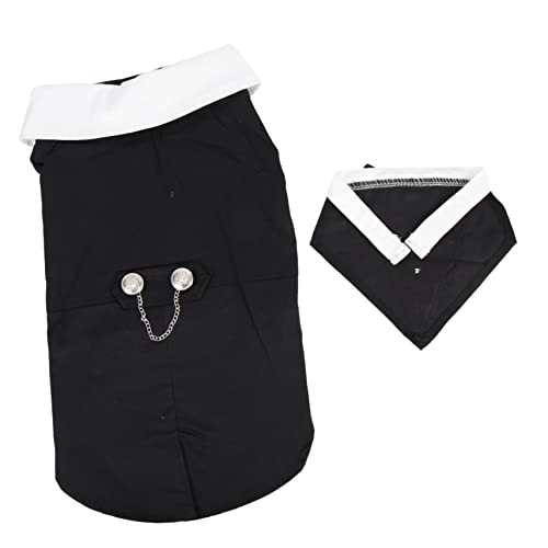 BAZEITFLOW Haustierkleid Smokinganzug für Haustiere Hunde-Outfits Anzüge formeller Smoking für Welpen Smokings Hundekleidung formell Hundetuxedo für Hochzeit Polyester Black BAZEITFLOW Haustierkleid Smokinganzug für Haustiere Hunde-Outfits Anzüge formeller Smoking für Welpen Smokings Hundekleidung formell Hundetuxedo für Hochzeit Polyester Black von BAZEITFLOW