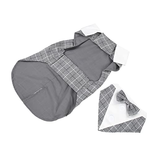 BAZEITFLOW Haustierkleid formeller Smoking für Welpen Party Hundeanzug männlich Hundekleidung Kragen Hund formelle Hochzeits -Smokinganzug Hunde-Smoking-Anzug Polyester Grey BAZEITFLOW Haustierkleid formeller Smoking für Welpen Party Hundeanzug männlich Hundekleidung Kragen Hund formelle Hochzeits -Smokinganzug Hunde-Smoking-Anzug Polyester Grey von BAZEITFLOW