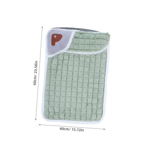 BAZEITFLOW Haustiermatte Hundebox Pad Hundebox Matte Hund Schlafmatte Haustierbett -Couch Hundeschlafsofa Waschbares Haustierkissen Rechteckiges Hundebett Hundematratze Hellgrün Stoff von BAZEITFLOW
