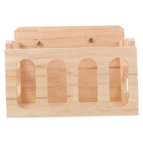 BAZEITFLOW Heu Feeder aus Holz Multifunktionales Futter Rack für Kleine für Meerschweinchen und Chinchillas Platzsparend Installieren Sorgt von BAZEITFLOW