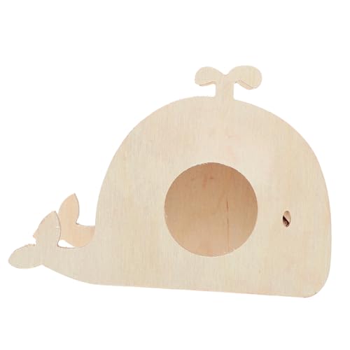 BAZEITFLOW Hölzernes Versteck Für Chinchillas Und Hamster Dekorative Haustierhaus Hütte Für Schlaf Sicher Und Langlebig Kreatives DIY Design Für Kleine von BAZEITFLOW